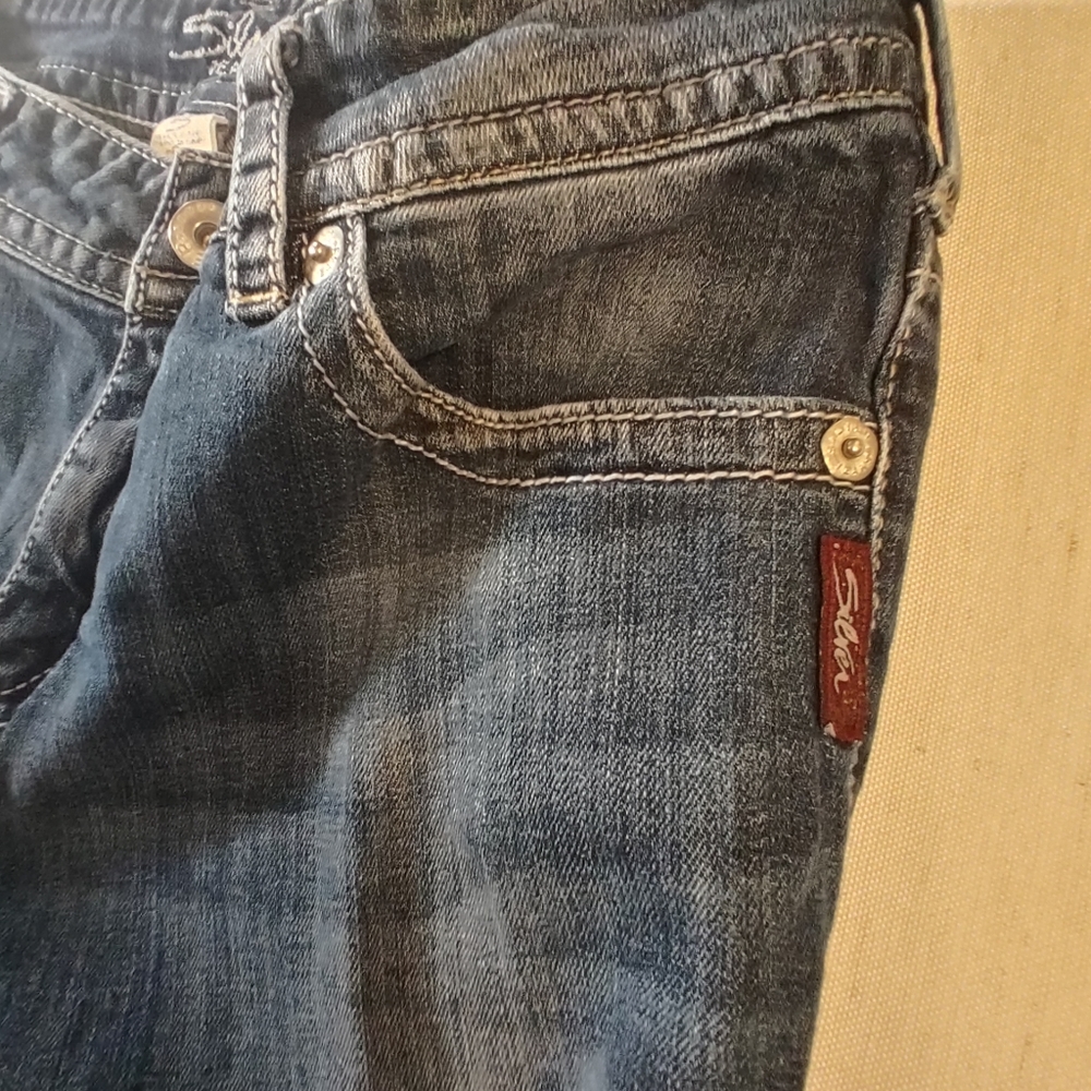 Silver Suki Jeans Bootcut Mid Rise Curve Womens - Picture 11 of 13